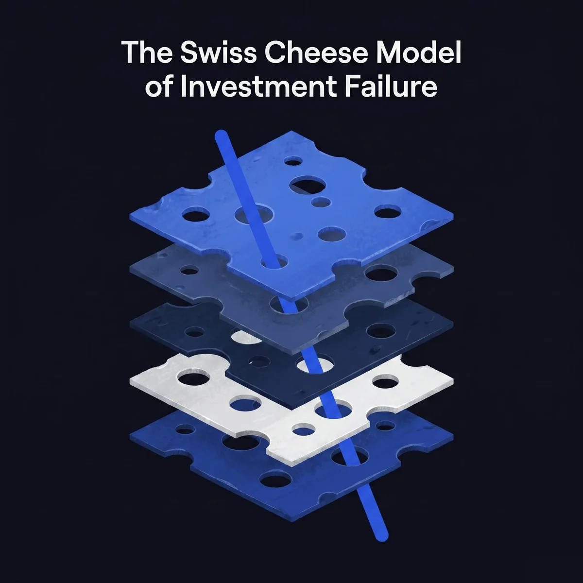 DDScore.ai — Swiss Cheese Model applied to investment failure and due diligence risk